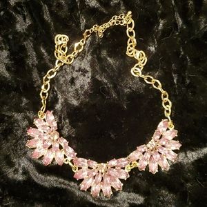 Pink jewel necklace